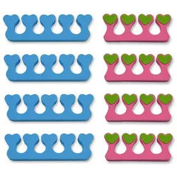 K-Pro Zehenspreizer Zehen- & Fingerspreizer, Zehentrenner – Maniküre, Set 8-tlg., 8er, Zehentrenner, Zehenstrecker, Maniküre blau|rosa