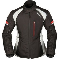 Modeka Violetta Damen Motorrad Textiljacke, schwarz-grau, Größe 36