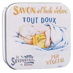 La Savonnerie de Nyons - Metallbox mit Seife 'Süßes Baby' 155 g
