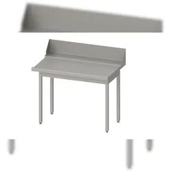 Stalgast Edelstahl Ablauftisch "PRO", Korbführung mit Gefälle, ohne Grundboden 1800x750x880 mm, Anbauseite rechts, verschweißt
