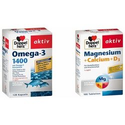 Doppelherz® Omega-3 1400 + Magnesium + Calcium + D3 Tabletten