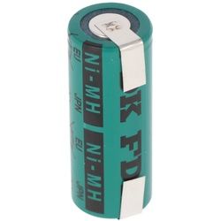Sanyo HR-4/5AU NiMH Akku 2150mAh 4/5A, 43x17mm mit Lötfahne in U-Form