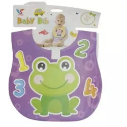 Baby-Lätzchen mit Froschmuster - verschiedene