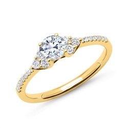 Diamantring 585er Gold