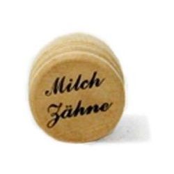 Milchzahndose Holz natur 2,5 cm