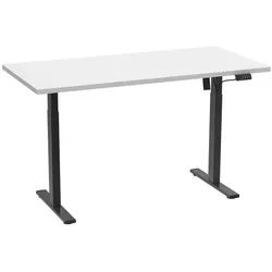 Mid.you Schreibtisch , Schwarz, Weiß , Metall, Holzwerkstoff , rechteckig , 80x71x110 cm , höhenverstellbar , Büromöbel, Schreibtische, Höhenverstellbare Schreibtische