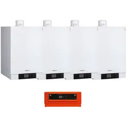 Kaskade 4-Fach Vitodens 200-W, 12-49 kW, Vitotronic 300-K, Wandmontage, Viessmann