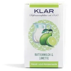 Klar-Seifen - Buttermilch & Limettenseife (palm√∂lfrei) 100 g