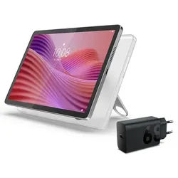 Lenovo Tab 10.1 4GB 64GB + Clear Case & Adaptor Processeur MediaTek Helio G85 2,00 GHz , Android 14 or Later, 64 Go eMMC 5.1