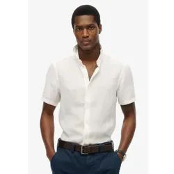 Superdry für Herren. M4010937A Urlaubsshirt weiß (XL), Lässig, Leinen, Kurzarm