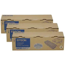 Epson 0436 Toner Cartridge Black Pack Of 3