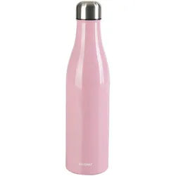 Kelomat Isolierflasche , Rosa , Metall , Uni , 0.75 l , 0.75 cm , doppelwandig, 100% dicht, abnehmbarer Deckel, Schraubverschluss, hält warm, hält kalt, bruchsicher, rostfrei , Geschirr, Kannen & Karaffen, Thermosflaschen