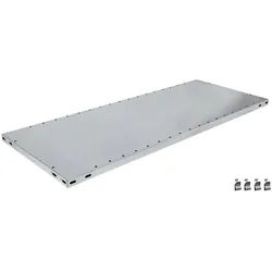 SCHULTE Lagertechnik Steckregal Zusatz-Fachboden MULTIplus150 1000 x 300, inkl. 4 Fachbodenträgern silberfarben