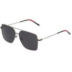 Gucci GG 1053SK Herren-Sonnenbrille Vollrand Eckig Metall-Gestell, Grau