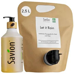 Savion Let it Rain Set Flasche + Nachfüllbeutel Shampoo 3000 ml Unisex