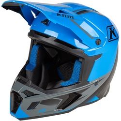 Klim F5 Legion Motocross Helm, schwarz-grau-blau, Größe XL für Männer