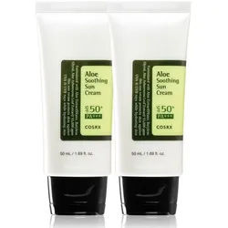 Cosrx Sonnenschutzcreme Soothing Sun Cream SPF 50+PA+++ Sonnenschutzpflege mit Aloe Vera, 2-tlg., Sonneschutzcreme, Sonneschutzpflege, SPF 50+