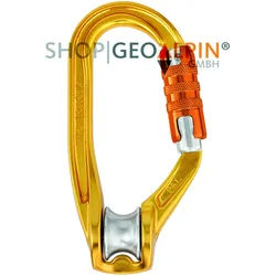 PETZL - Alukarabiner mit Seilrolle - ROLLCLIP A Trilock