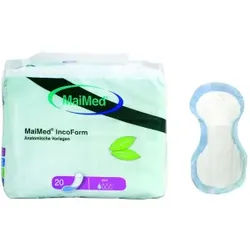 MaiMed® - IncoForm Anatomische Vorlagen, 1 Packung = 20 Stück, Größe: 32 x 61 cm, Farbe: blau, plus Absorption