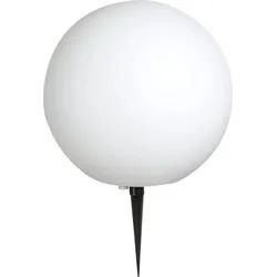 GLOBO LIGHTING Außen-Stehlampe TOULA, ohne Leuchtmittel, Terrassenlampe, Gartenlampe, Außenlampe, Design weiß Ø 30 cm x 45 cm