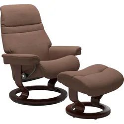 Stressless® Fußhocker »Sunrise«, mit Classic Base, Gestell Braun Stressless® dark beige Q2 FARON