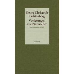 Gesammelte Schriften 06. Vorlesungen zur Naturlehre, Fachbücher von Georg Christoph Lichtenberg