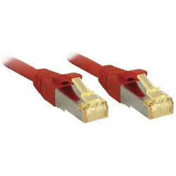 Lindy LINDY 47297 RJ45 Patchkabel CAT 6a (Rohkabel CAT 7) S/FTP 7.50 m Rot m Netzkabel, (750.00 cm) rot