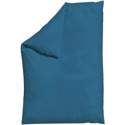 Schlafgut Bettdeckenbezug , Blaugrau , Textil , Uni , 135-140x200 cm , Textiles Vertrauen - Oeko-Tex®, AZO-frei, Bsci, Oeko-Tex® Standard 100 , pflegeleicht, atmungsaktiv, bügelleicht, schadstoffgeprüft, weiche und anschmiegsame Oberfläche, dicht gewebtes Garn , Heimtextilien, Bettwäsche & Leintücher, Bettwäsche, Satin-bettwäsche