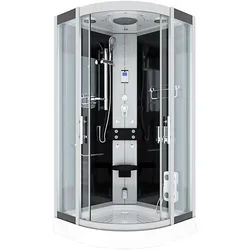 AcquaVapore Duschkabine Komplettdusche Fertigdusche Dusche D46-23T0 100x100 cm ohne 2K Scheiben Versiegelung