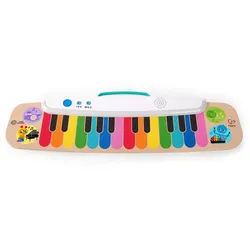 Hape Keyboard , Kunststoff, Holzwerkstoff , Sperrholz , 67.6 cm , Grüner Punkt, Reach, DIN EN ISO 14001, DIN EN ISO 9001, EN 71, Handmade in China , Geräuscheffekte, Musik, Lautstärkenregler, Lautsprecher , Spielzeug, Lernspiele