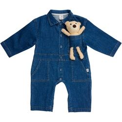 Patinio Overall , Dunkelblau , Textil , Uni , Gr. 68 , unisex , Oeko-Tex® Standard 100 , Langarm , Babykleidung, Babyjacken & -overalls