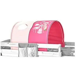 Mid.you Tunnelset , Rosa, Pink , Metall, Textil , Pferd , 100x73x87 cm , Baby & Kindermöbel, Kinder- & Jugendzimmer, Kinderbettzubehör