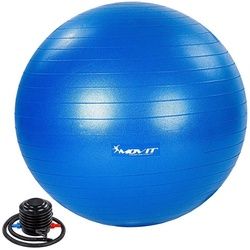 MOVIT Gymnastikball Movit® Gymnastikball »Dynamic Ball« inkl. Pumpe, berstsicher, Fitness-Ball, Sitzball, Yogaball, Farb,- Größenwahl blau Ø 85 cm