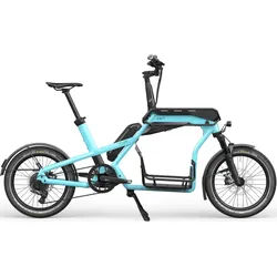 CA GO BIKE CS100 Active: Ihr effizientes E-Lastenrad in erfrischendem Mint-Blau für städtische Mobil