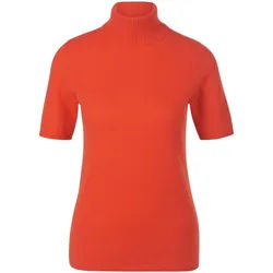 Le pull col roulé 100% cachemire modèle Rebecca Peter Hahn Cashmere orange