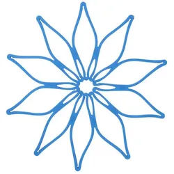 Kochblume Topfuntersetzer Kochblume Vario-Blumenuntersetzer Hellblau