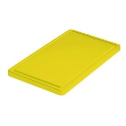 Haug Schneidebrett klein, 50 x 30 cm , Polyethylen, antibakteriell, Farbe: gelb