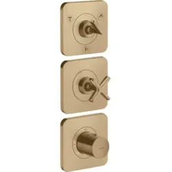 hansgrohe Fertigset Axor Citterio E UP-Thermostat 380/120, m Roset., brush. bron