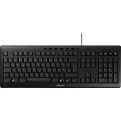 Cherry Tastatur STREAM Keyboard, USB, schwarz DE, Flache Tastatur mit leisem und präzisem Tippgefühl, Retail