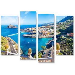 islandburner Leinwandbild Landschaft Garachico Teneriffa Stadt Kanarische Inseln Spani Bilder