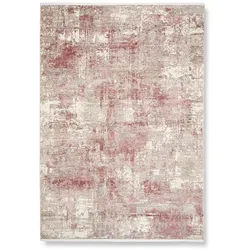 Webteppich Malik 3 in Creme/Pink ca. 160x230cm
