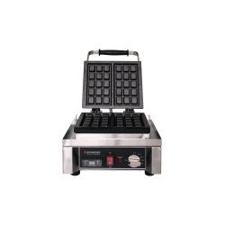 SCHNEIDER Waffel-Eisen, Waffelbackeisen mit isoliertem Griff, Form: Belgien