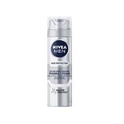 Nivea, Rasierschaum + Rasiergel, NIVEA_Men Skin Protection pianka do golenia Silver Protect 200ml (200 ml, Rasiergel)