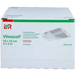 Vliwazell Saugkompressen Steril 10x10 Cm