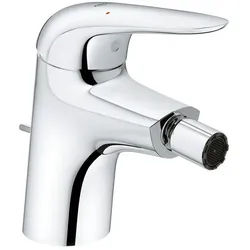 Grohe Eurostyle 1-Loch-Einhand-Bidetbatterie, Chrom, geschlossener Metall-Hebelgriff, 1 1/4" Zugstangen-Garnitur 23720003