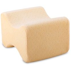 Eloneo Kniekissen für Seitenschläfer zum Schlafen 25x15x20cm, ergonomische Form & perfekte Anpassung Kissen 1 St beige