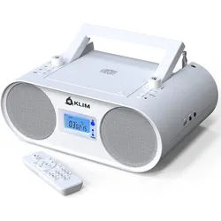 KLIM Boombox B4 Radio mit CD Player weiß