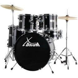XDrum Semi 20" Studio Schlagzeug Midnight Black inkl. Schule