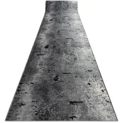 rugsX Läufer Antirutsch Marl 80/330 cm , Grau , Textil , Freiform , 80x330 cm , Teppiche & Böden, Teppiche, Teppichläufer