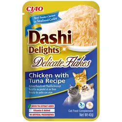 INABA Dashi Delights Delicate Flakes Chicken with Tuna Recipe 40g